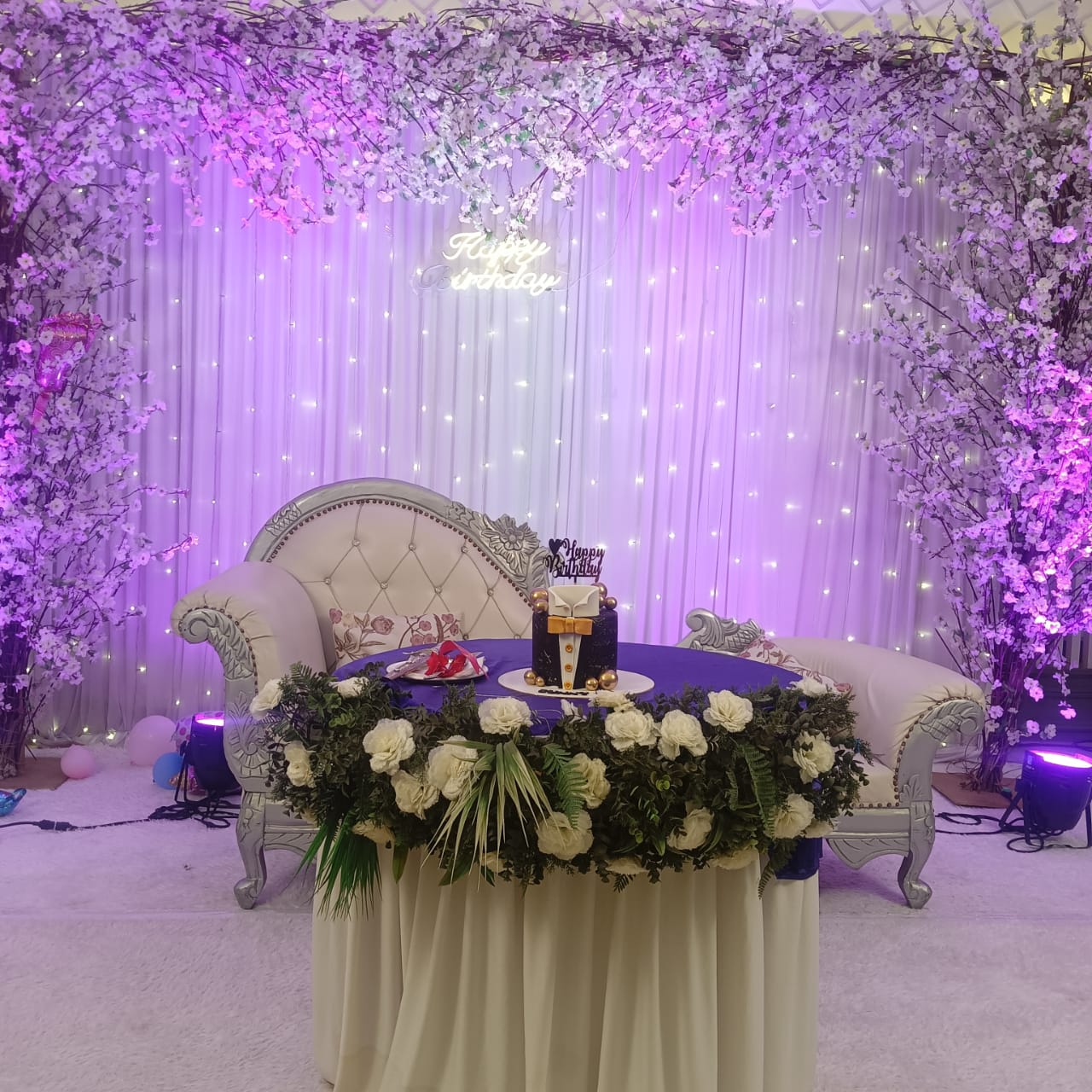 Engagement ceremony setup