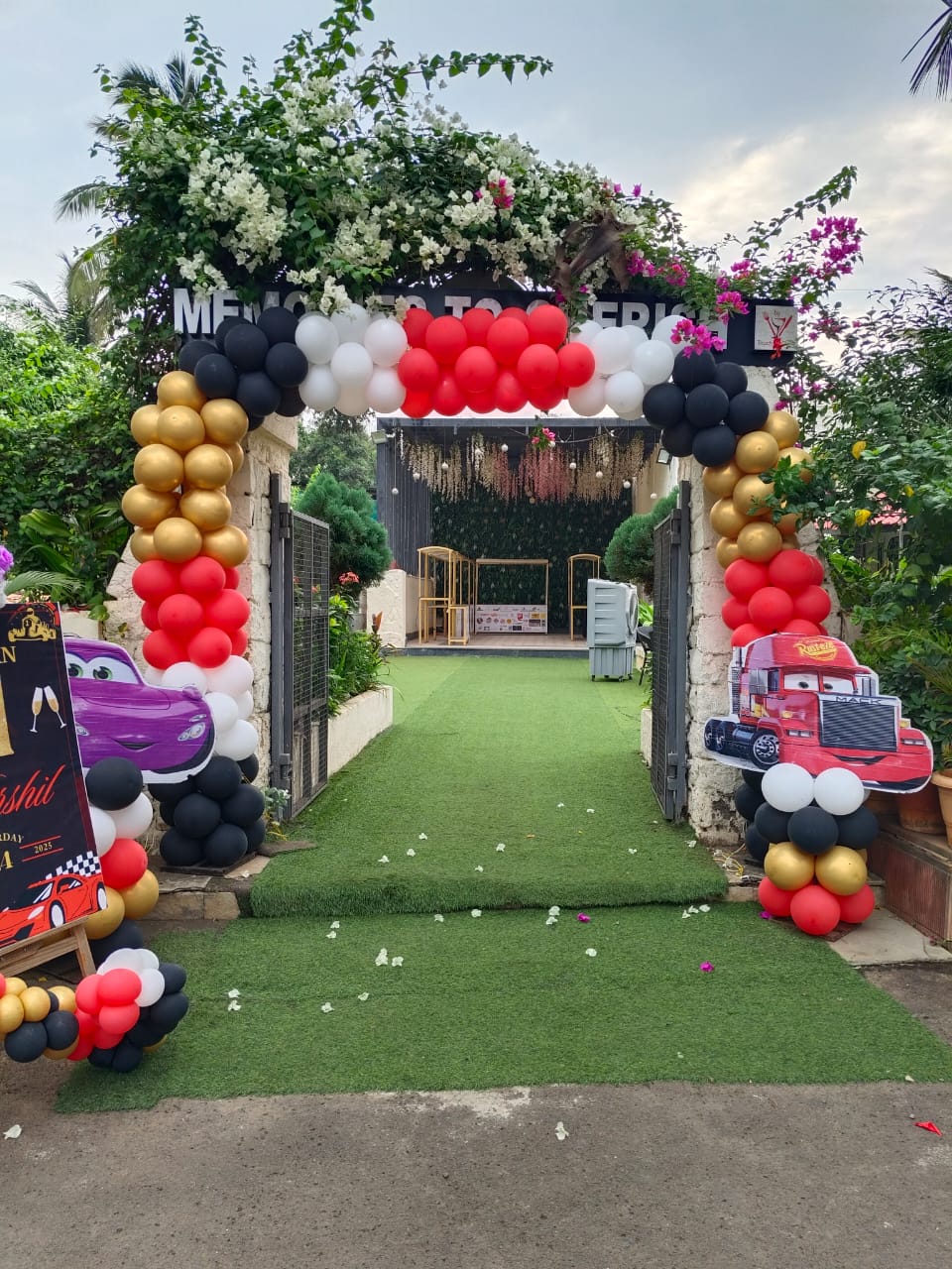 Engagement ceremony setup