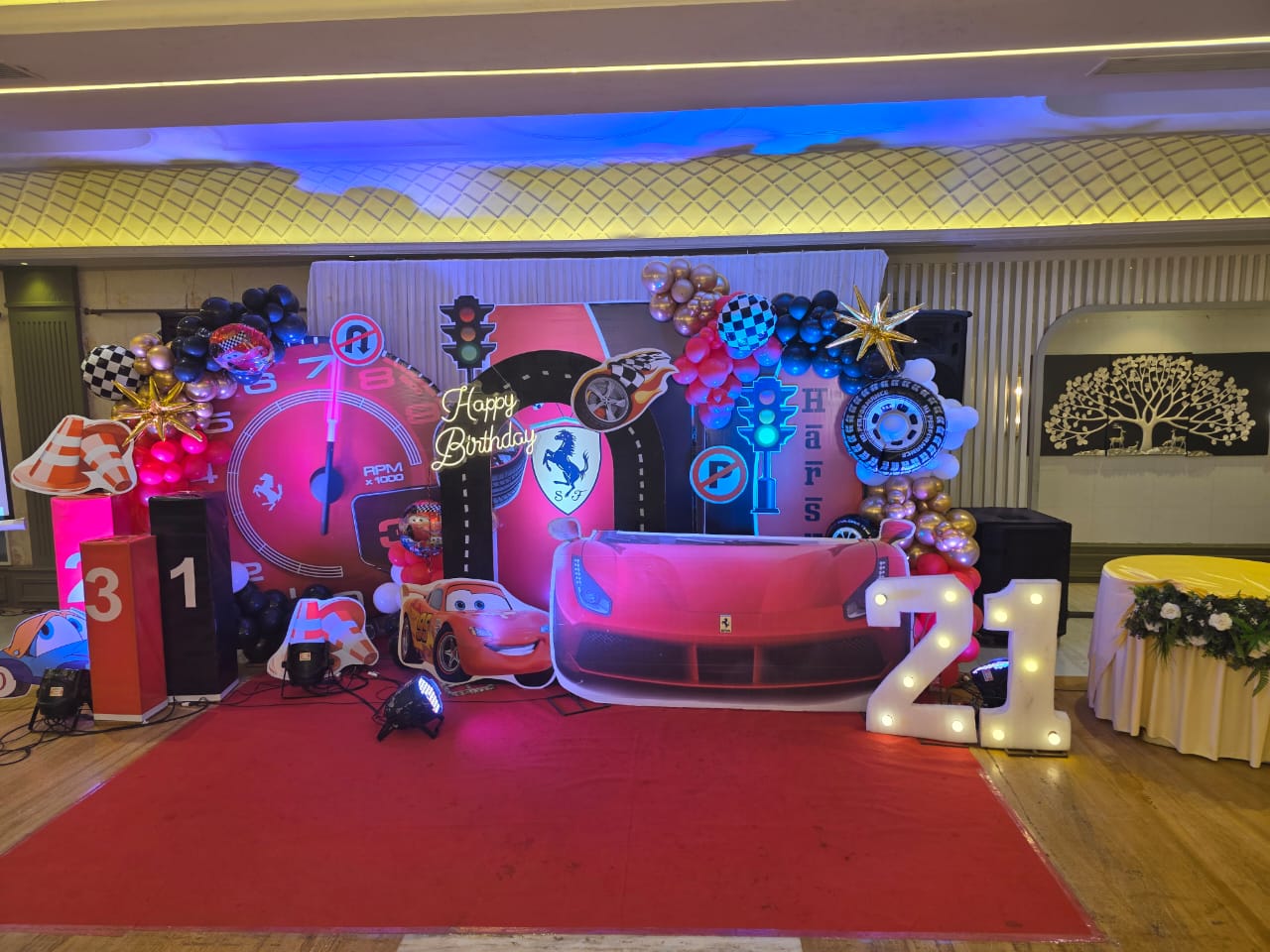 Engagement ceremony setup
