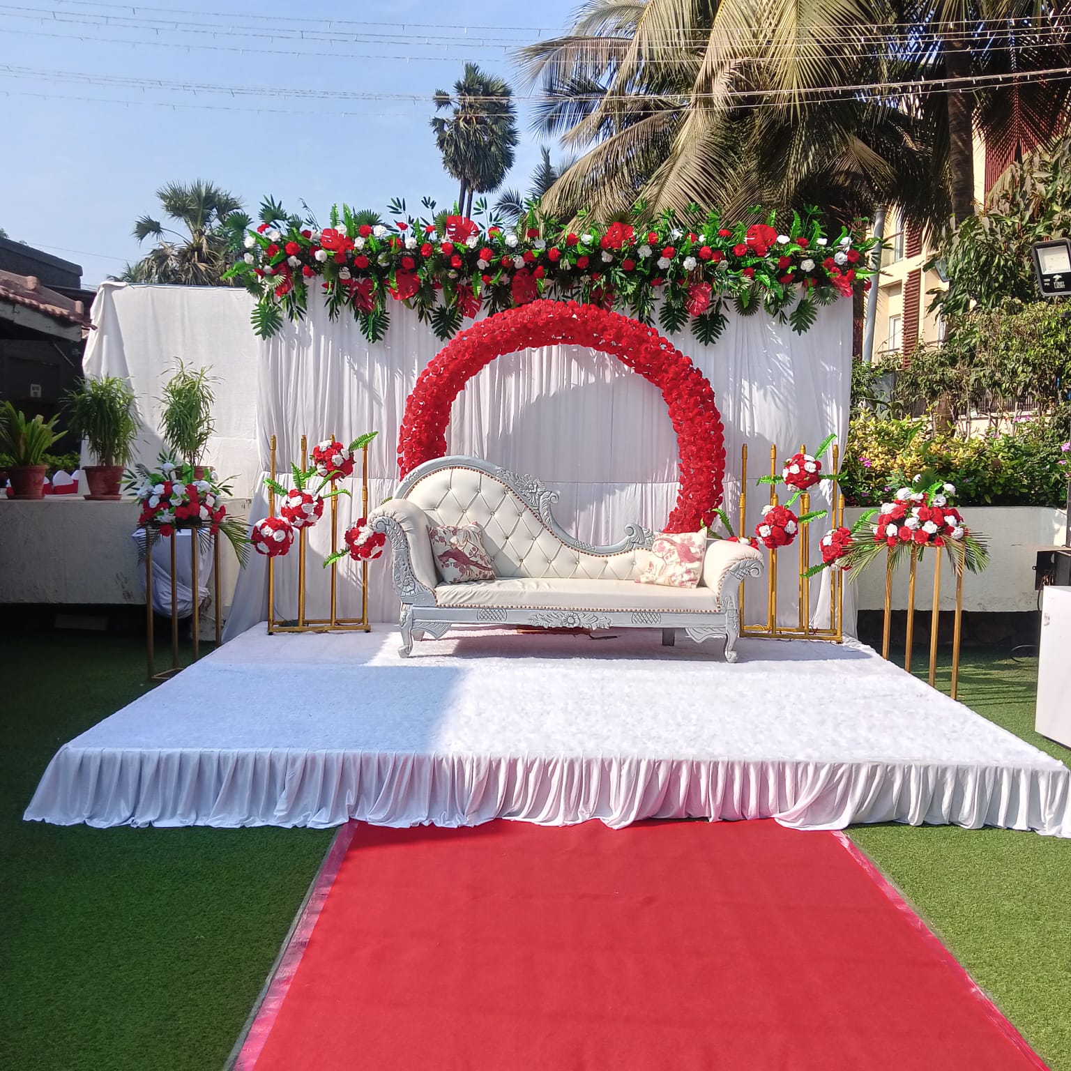 Engagement ceremony setup
