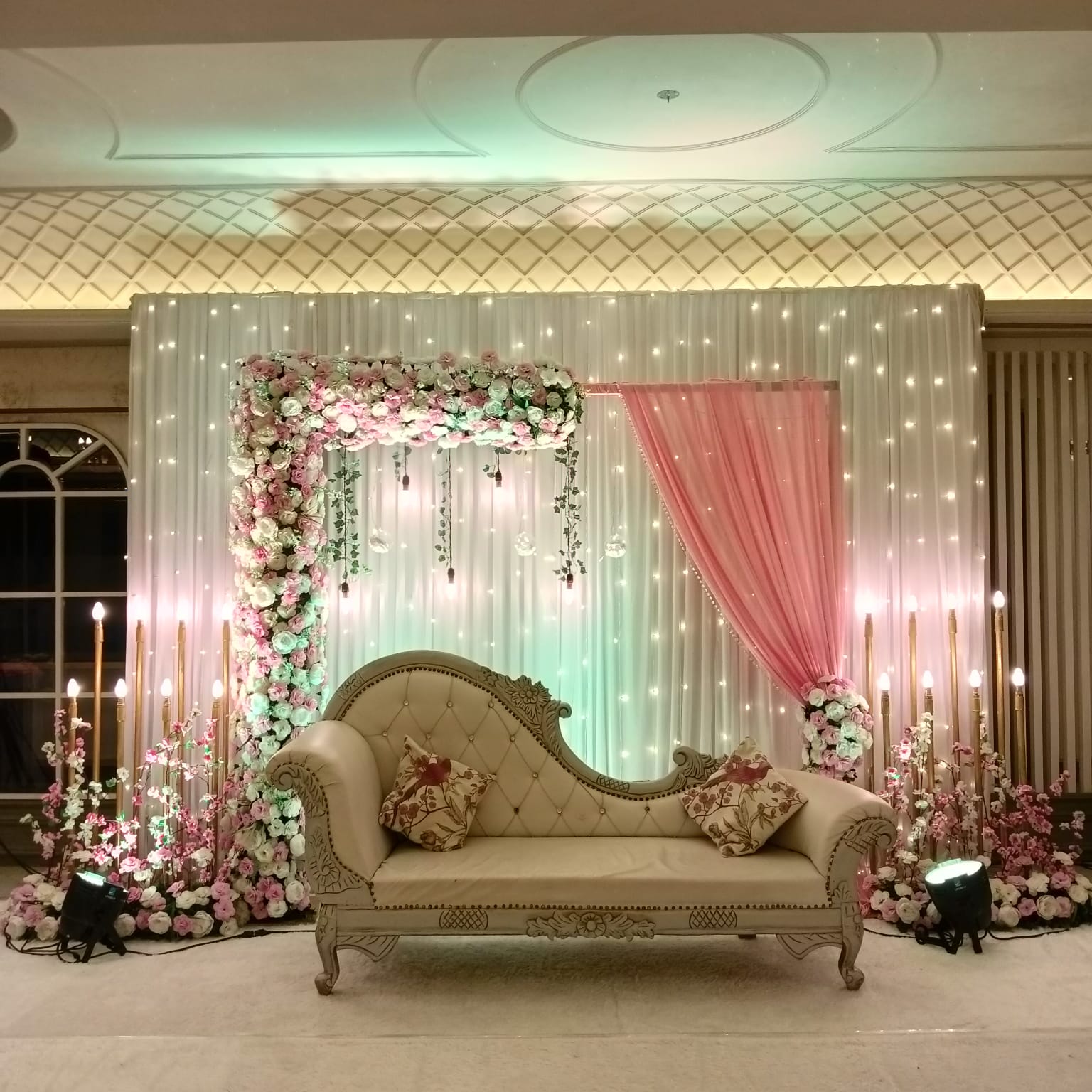 Engagement ceremony setup