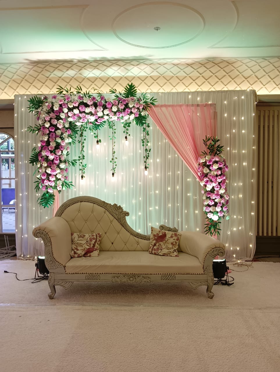 Engagement ceremony setup