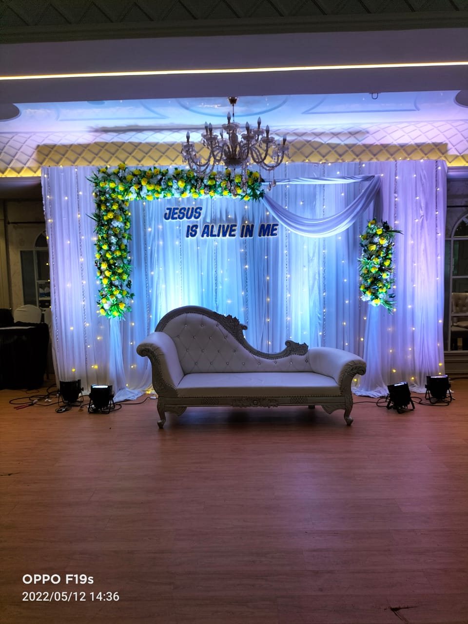 Engagement ceremony setup