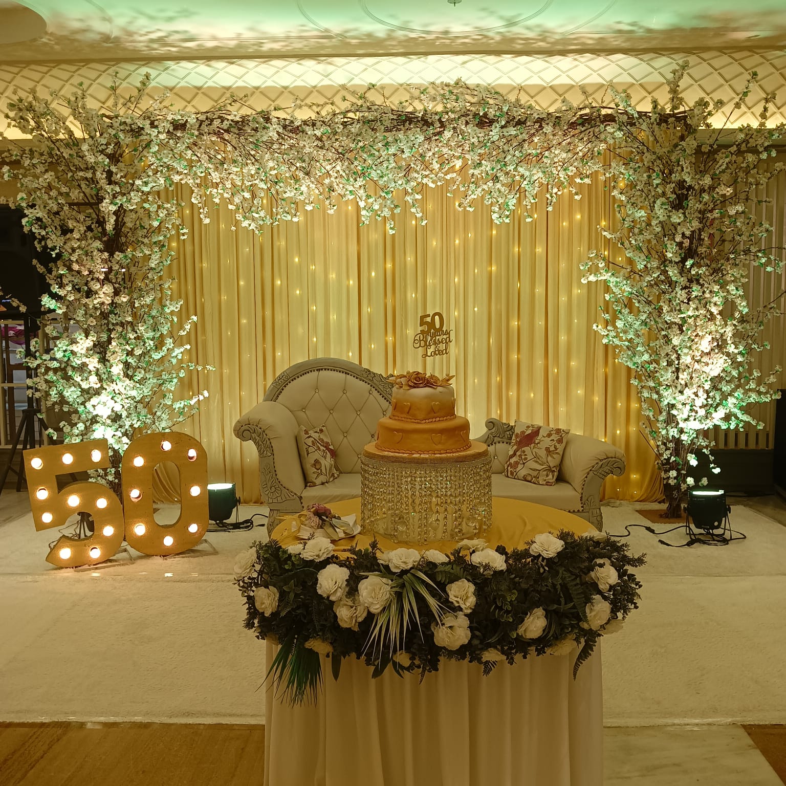 Engagement ceremony setup