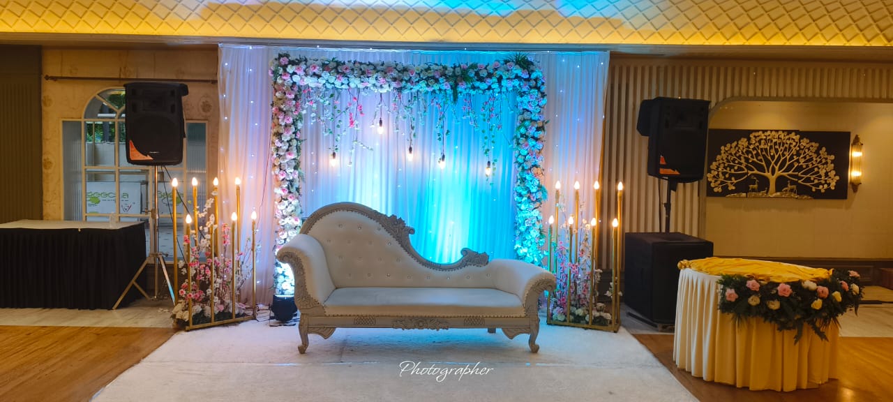 Engagement ceremony setup