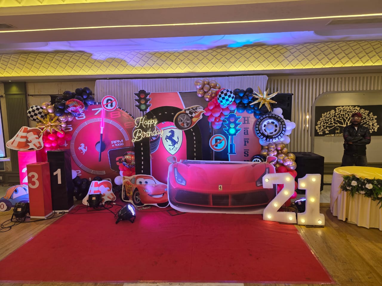 Engagement ceremony setup