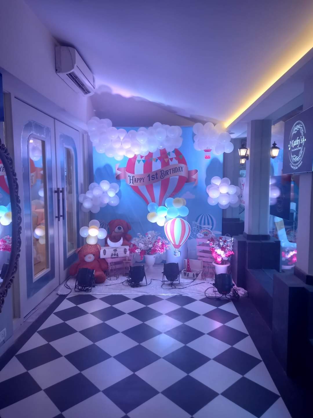 Engagement ceremony setup