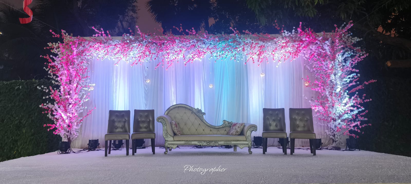 Engagement ceremony setup
