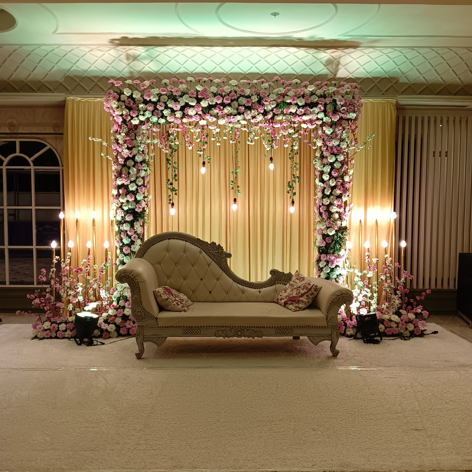 Engagement ceremony setup