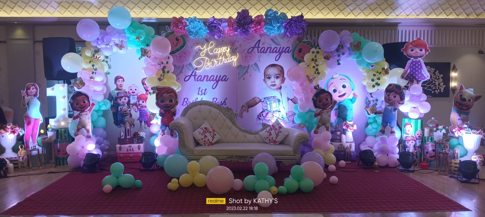 Engagement ceremony setup