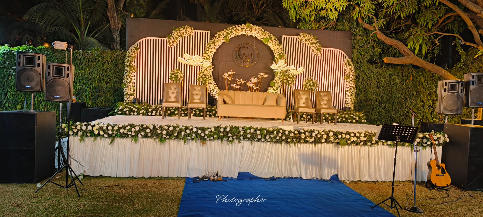 Engagement ceremony setup