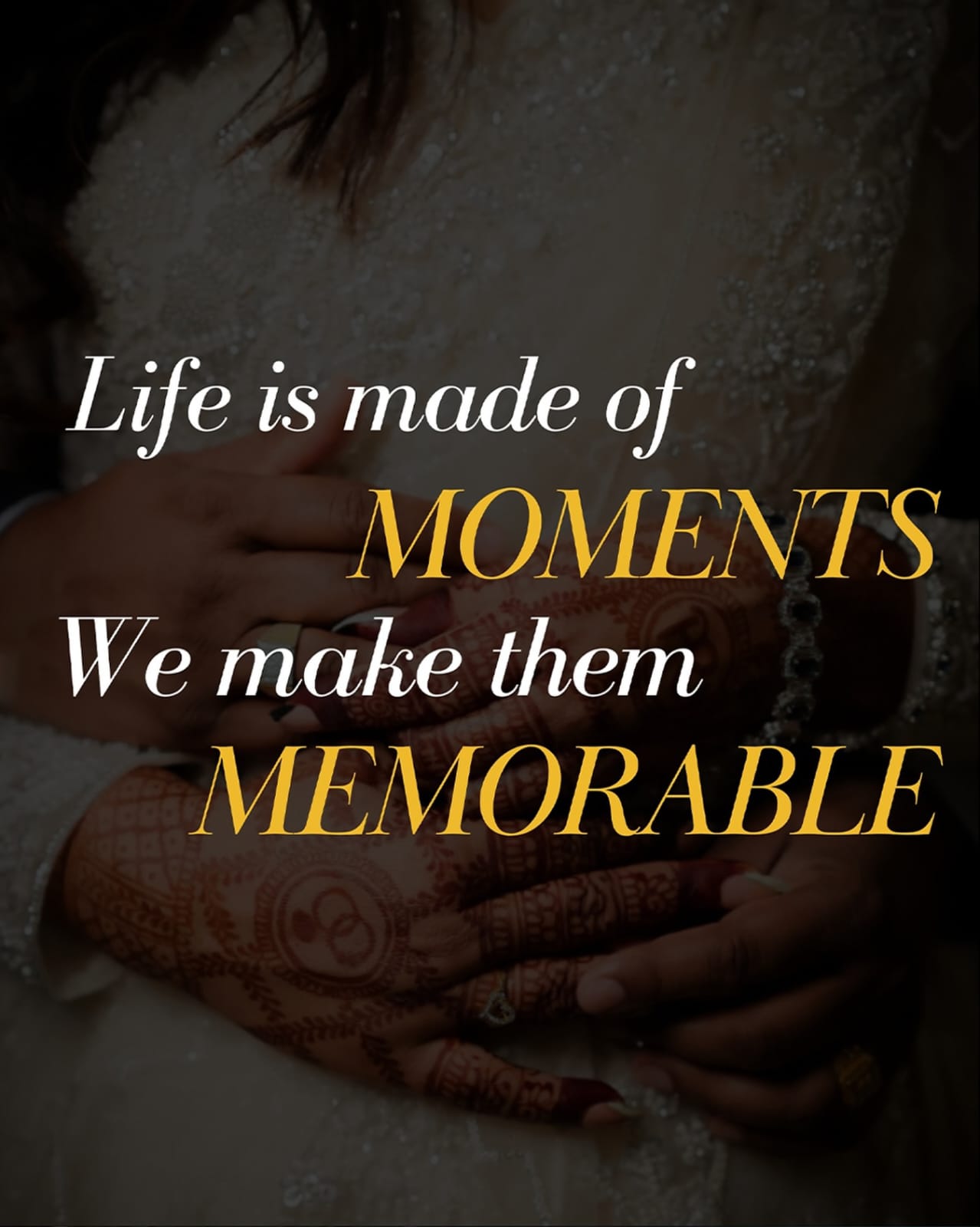 Engagement ceremony setup