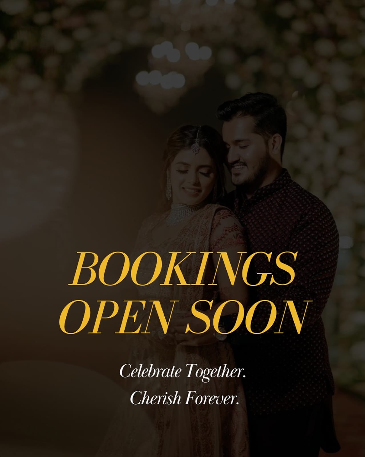 Engagement ceremony setup